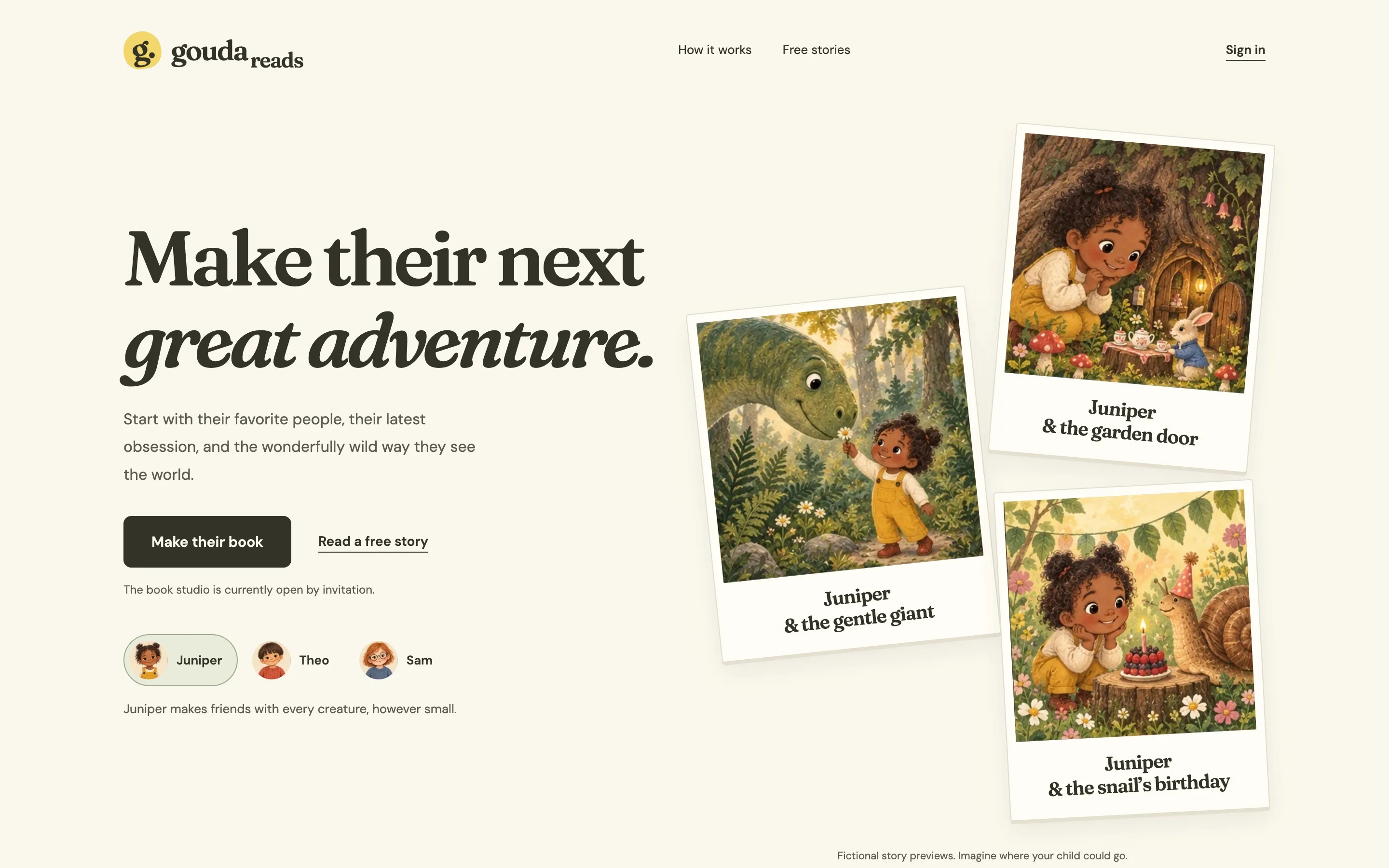 The Gouda Reads homepage